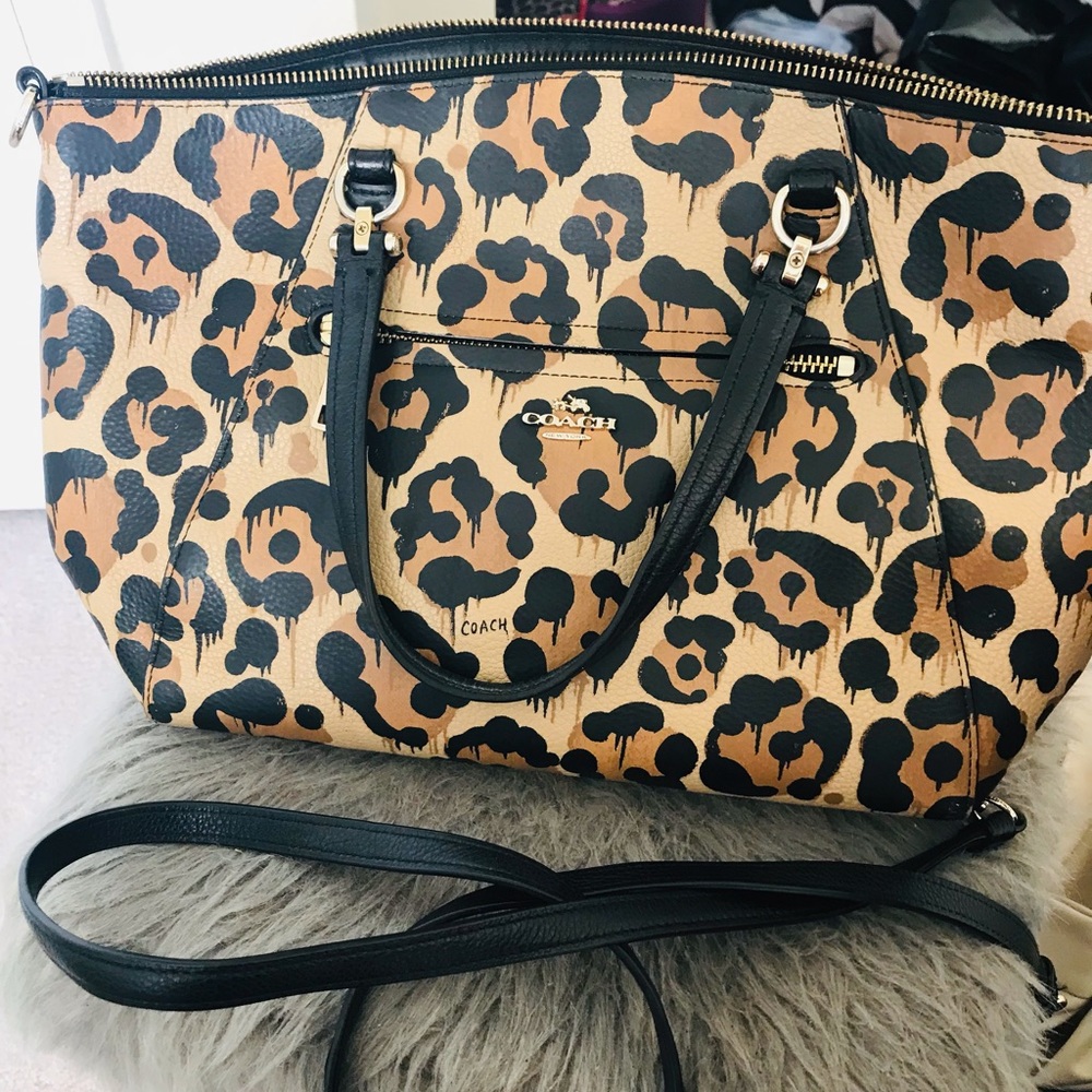 Coach Leopard Print Purse